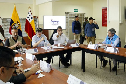 COE. La mesa de emergencia se activó con la presencia del presidente, Guillermo Lasso