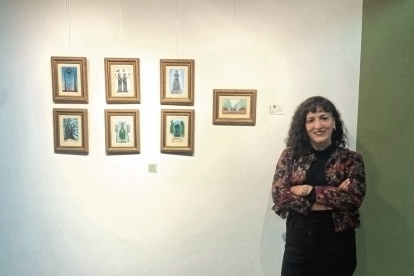 Arte. La pintora Marcela Barreiro Moreira fue la ganadora de esta edición del Salón de la Mujer.