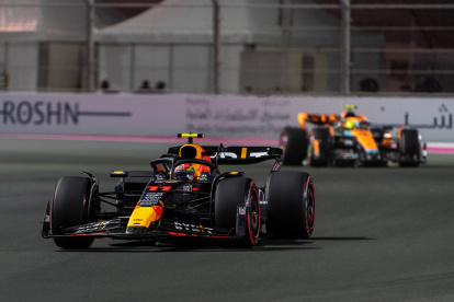 Pérez fue superior en gran parte de la prueba de clasificación.