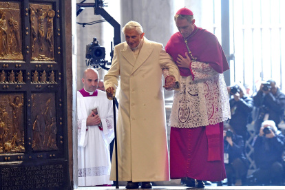 Imagen de archivo del difunto papa Benedicto XVI.