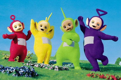 Botas inspiradas en "Teletubbies"