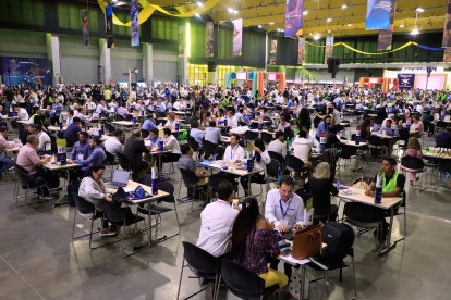 Evento.- El encuentro de empresarios en una macrorrueda en Colombia.