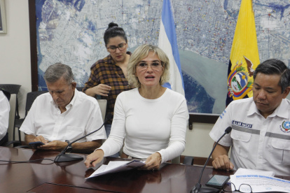 La alcaldesa Cynthia Viteri dio a conocer los sectores que sufrieron afectaciones por los eventos climáticos.