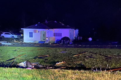 Algunas viviendas quedaron completamente destruidas