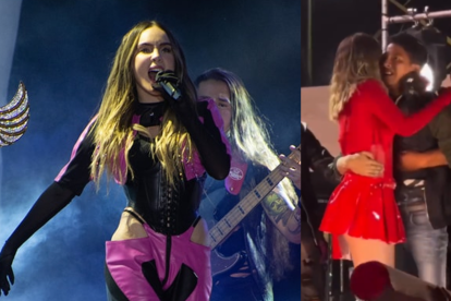 Belinda intentó calmar a su fanático.