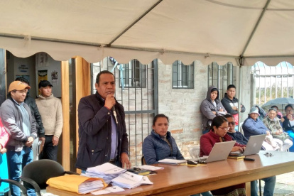 La dirigencia de la Conaie socializó el proyecto de normativa.