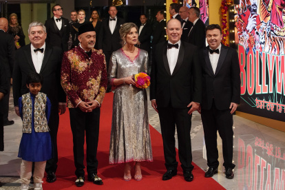 Carolina con su hermano, Alberto.