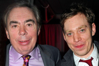 Andrew Lloyd Webber junto a su hijo Nicholas.