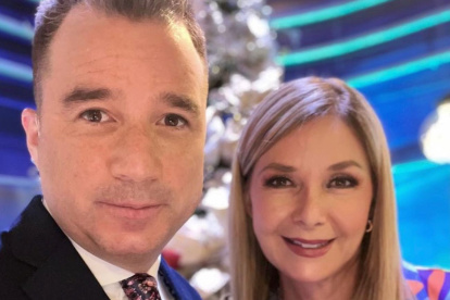 Andrés Jungbluth con Rocío Cedeño.