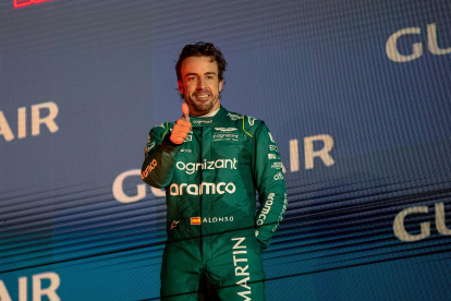 Fernando Alonso, de Aston Martin, suma ya dos terceros puestos en los Gran Premios disputados hasta la fecha.