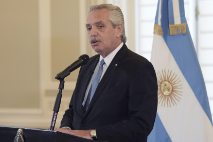 el presidente de Argentina, dice no estar interesado por ahora en una reelección.