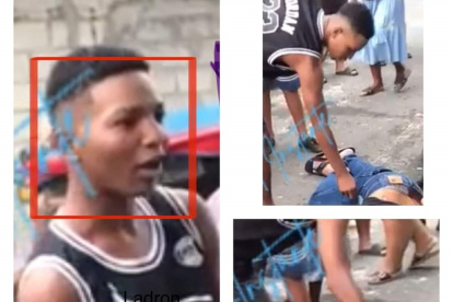 Las imágenes del hombre que se llevó el celular circularon en redes sociales.