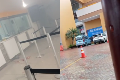 Quienes están en el lugar fueron encerrados por los delincuentes.