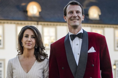 Joaquín con su esposa, Marie.