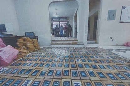 Los bloques de la sustancia ilícita tenían tres logotipos diferentes.