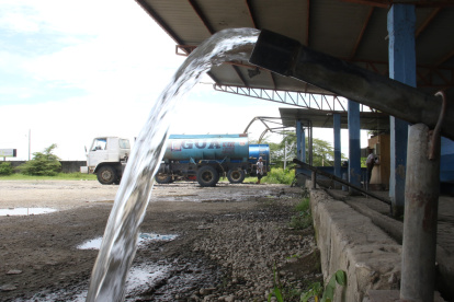 28-03-2023- Los tanqueros, los más beneficiados por la falta de agua potable en Durán