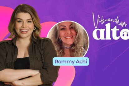 Rommy Achi en un episodio de Vibrando Alto.