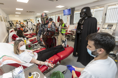 Una foto referencial sobre donantes de sangre.
