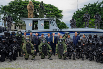 Donación. Los implementos fueron entregados en una ceremonia que se realizó el miércoles tarde.