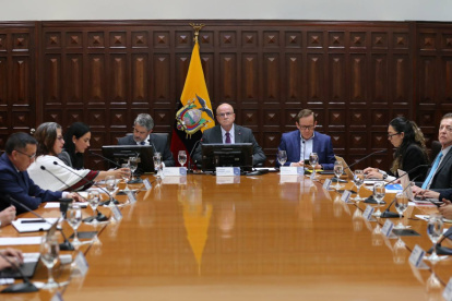 Delegación. Parte de las funciones del vicepresidente (centro) está la de encabezar el Gabinete de Salud.