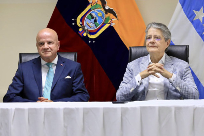 El pasado 2 de abril el vicepresidente estuvo junto al presidente Guillermo Lasso en la posesión del nuevo canciller.