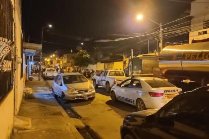 Miedo. El estruendo de las balas provocó que los moradores del sector alteren su jornada nocturna.