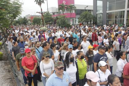 Los feligreses se congregaron en la Parroquia Nuestra Sra de La Alborada