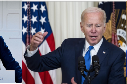 Los presidentes Emmanuel Macron, Joe Biden y Nayib Bukele.