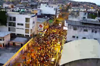 Imagen del monitoreo que realizó el ECU-911 en Esmeraldas.