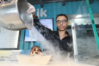 Heladería.- Los locales ahora ofrecen los helados sin azúcar y sin lactosa para quienes así lo prefieren.