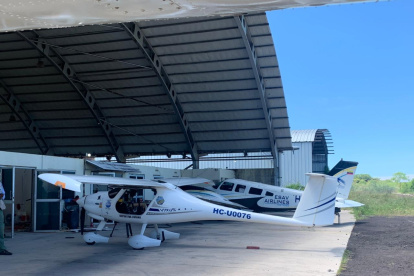 Una foto de archivo de la nave ultra ligera, que circuló en redes