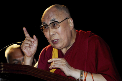 Foto de archivo del dalái lama.