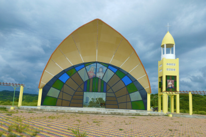Santuario. La nueva iglesia en la comuna Libertador Bolívar aparece en estos días previo a su inauguración.