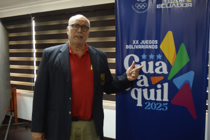 El presidente del COE, Jorge Delgado Panchana, aclaró varios puntos de los acuerdos sobre los Juegos Bolivarianos 2025.