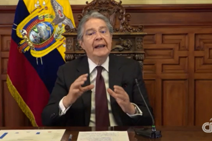 Proceso. El presidente Lasso tiene la perspectiva de que las incautaciones de droga desatan la violencia en Ecuador.