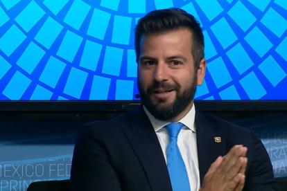 El ministro de Economía y Finanzas, Pablo Arosemena, en una exposición frente al Banco Mundial.