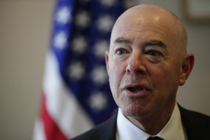 Foto de archivo del secretario de Seguridad Nacional de EE.UU., Alejandro Mayorkas.