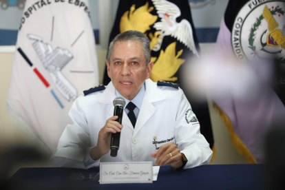 Francisco Garzón Director de Servicios de Salud Hospitalarios del Hospital Militar de Quito da detalles del Estado de Salud del presidente Guillermo Lasso