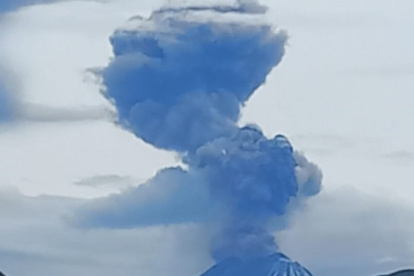Secretaría de Gestión de Riesgos compartió información sobre el volcán Sangay.