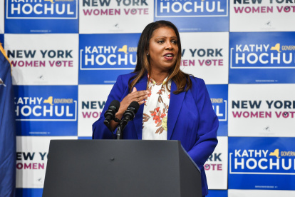 Imagen de archivo de la fiscal general del estado de Nueva York, Letitia James.