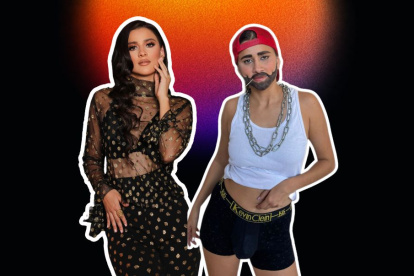 Elba González y su personaje.