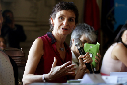 Fotografía de archivo en la que se registró a la ministra del Interior de Chile, Carolina Tohá, en Santiago de Chile.
