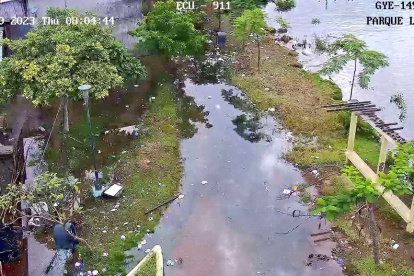 Efecto. Una parte del parque lineal, en Guayaquil.