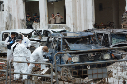 Según Mario Pazmiño, la explosión del cuartel policial de San Lorenzo, en 2018, es uno de los antecedentes más recientes el terrorismo en el país.
