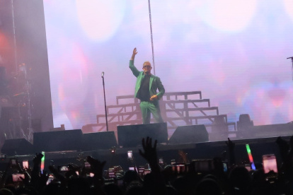 Alejandro Sanz deleitó al público guayaquileño con su talento.