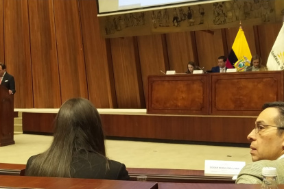 El abogado Gonzalo Muñoz fue el tercer experto en subir al estrado en la Asamblea Nacional.