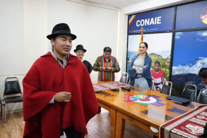 Al encuentro que se desarrolló en la sede de la Conaie, al norte de Quito, acudieron al menos siete legisladores de Pachakutik.