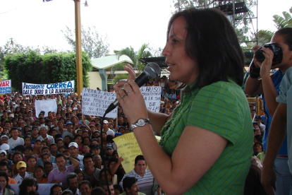 María de los Ángeles Duarte, exministra de Transporte y Obras Públicas del correísmo, fue condenada por cohecho.