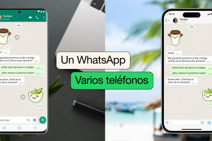 WhatsApp ha anunciado este martes una mejora en la función multidispositivo introduciendo la posibilidad de que un usuario pueda iniciar sesión con la misma cuenta en varios teléfonos móviles.