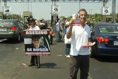 Familiares de María Fernanda realizaron varios plantones para pedir justicia y la captura de Campos.